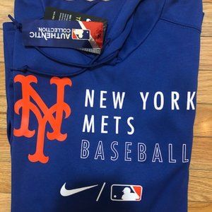 Men’s Nike Royal New York Mets Authentic Collection Performance Pullover Hoodie